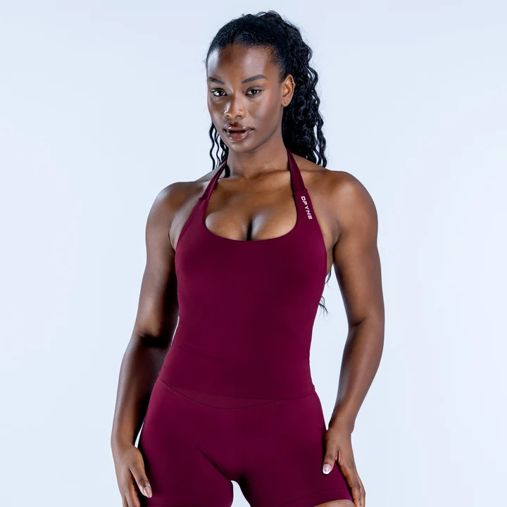 Impact halter top - Bordeaux